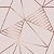 Papel de Parede Adesivo Vinil Zara Rosa Rosê Gold Triangulos Linhas Moderno Elegante Sala Quarto - Imagem 4