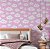 Papel de Parede Adesivo Vinil Bebê Nuvem Rosa Cute Fofo Quarto Infantil Menina - Imagem 1