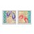 Kit 2 Quadros Decorativos Quadrado Chinelos Coloridos Madeira Praia Maresia Pintura Divertido Moderno 21cm x 21cm - Imagem 2