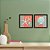 Kit 2 Quadros Decorativos Quadrado Vermelho e Turquesa Concha Estrela do Mar Praia Vintage Pintura Madeira 21cm x 21cm - Imagem 7