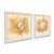 Kit 2 Quadros Decorativos Quadrado Sépia Bege Concha Corais Elegante Mar Praia Vintage Pintura Madeira 21cm x 21cm - Imagem 1