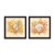 Kit 2 Quadros Decorativos Quadrado Sépia Bege Concha Corais Elegante Mar Praia Vintage Pintura Madeira 21cm x 21cm - Imagem 4