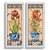 Kit 2 Quadros Decorativos Lavabo Banheiro Sala Cozinha Retro Vaso de Flores Vintage Bege Pintura Premium Elegante - Imagem 1