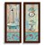 Kit 2 Quadros Decorativos Lavabo Banheiro Retro Toalete Frances Turquesa Vintage Pintura Premium Elegante - Imagem 2