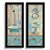 Kit 2 Quadros Decorativos Lavabo Banheiro Retro Toalete Frances Turquesa Vintage Pintura Premium Elegante - Imagem 3