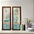 Kit 2 Quadros Decorativos Lavabo Banheiro Retro Toalete Frances Turquesa Vintage Pintura Premium Elegante - Imagem 6