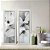 Kit 2 Quadros Lavabo Lirio Branco Flor Cinza Floral Preto - Imagem 6