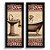 Kit 2 Quadros Lavabo Marrom Girafa Banheiro Banheira Bege - Imagem 3