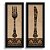 Kit 2 Quadros Lavabo Bege Dourado Garfo Faca Preto Provençal - Imagem 3