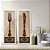 Kit 2 Quadros Lavabo Bege Dourado Garfo Faca Preto Provençal - Imagem 6