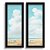 Kit 2 Quadros Lavabo Nuvens Praia Azul Casas Minimalista - Imagem 3