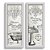 Kit 2 Quadros Lavabo Provençal Paris Cinza Pia Banheira Flor - Imagem 1