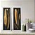 Kit 2 Quadros Lavabo Aves Dourado Pintura Preto Penas Efeito - Imagem 8