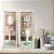 Kit 2 Quadros Lavabo Pia Água Vaso Verde Vintage Pintura - Imagem 6