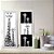 Kit 2 Quadros Lavabo Girafa Sala Branca Mãe Preta Filhote - Imagem 6