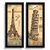 Kit 2 Quadros Lavabo Paris Roma Piza Vintage Torre Eiffel - Imagem 3