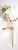 Kit 2 Quadros Lavabo Efeito Rosa Dourado Branco Peonia - Imagem 5