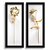 Kit 2 Quadros Lavabo Efeito Rosa Dourado Branco Peonia - Imagem 3