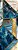 Kit 2 Quadros Lavabo Branco Dourado Mosaico Azul Geométrico - Imagem 5