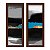 Kit 2 Quadros Lavabo Manchas Cinza Tinta Azul Preto - Imagem 2