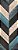 Kit 2 Quadros Lavabo Azul Branco Cinza Chevron Madeira Sala - Imagem 5