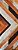 Kit 2 Quadros Lavabo Chevron Laranja Branco Listras Preto - Imagem 4