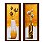 Kit 2 Quadros Lavabo Dourado Ouro Efeito Tulipa Vaso - Imagem 2