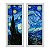 Kit 2 Quadros Lavabo Van Gogh Estrelada Noite Expressionismo - Imagem 1