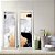 Kit 2 Quadros Lavabo Preto Dourado Cinza Pintura Mancha Sala - Imagem 6