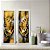 Kit 2 Quadros Lavabo Dourado Cinza Textura Borboleta Efeito - Imagem 6