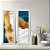 Kit 2 Quadros Lavabo Gold Dourado Azul Mármore Branco Sala - Imagem 6