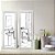 Kit 2 Quadros Lavabo Preto Desenho Banheiro Sketch Branco - Imagem 6