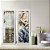 Kit 2 Quadros Lavabo Rosa Flor Pintura Efeito Quadro Gold Pronvençal - Imagem 6