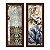 Kit 2 Quadros Lavabo Rosa Flor Pintura Efeito Quadro Gold Pronvençal - Imagem 2