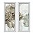 Kit 2 Quadros Lavabo Renda Mandala Aquarela Sala Efeito Flor - Imagem 1