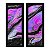 Kit 2 Quadros Lavabo Abstrato Rosa Tinta Roxo Preto Óleo - Imagem 3