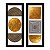 Kit 2 Quadros Lavabo Formas Gold Ouro Geométrico Linhas Sala - Imagem 3