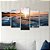 Kit Quadros Mosaico Sol Praia Por Sala Paisagem - Imagem 3