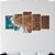 Kit Quadros Mosaico Sala Montanha Paisagem Mar Quarto - Imagem 6