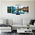 Kit Quadros Mosaico Montanhas Arvores Sala Lago - Imagem 5