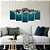 Kit Quadros Mosaico Sala Rochas Oceano Mar Natureza - Imagem 6