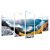 Kit Quadros Mosaico Montanha Rio Quarto Paisagem Sala - Imagem 2