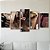Kit Quadros Mosaico Sala Vinho Moderno Adega Jantar Garrafa - Imagem 4