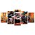 Kit Quadros Mosaico Velocidade Moto Bmw Corrida Premium - Imagem 1