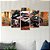 Kit Quadros Mosaico Velocidade Moto Bmw Corrida Premium - Imagem 3