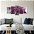 Kit Quadros Mosaico Vida Arvore Roxo Sala - Imagem 6