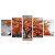 Kit Quadros Mosaico Laranja Arvore Quarto Vida Sala - Imagem 1