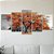 Kit Quadros Mosaico Laranja Arvore Quarto Vida Sala - Imagem 4