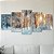 Kit Quadros Mosaico Sala Bosque Arvores Neve Inverno - Imagem 4