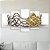 Kit Quadros Mosaico Coroa Sala Espinho Jesus Ouro Paz - Imagem 4